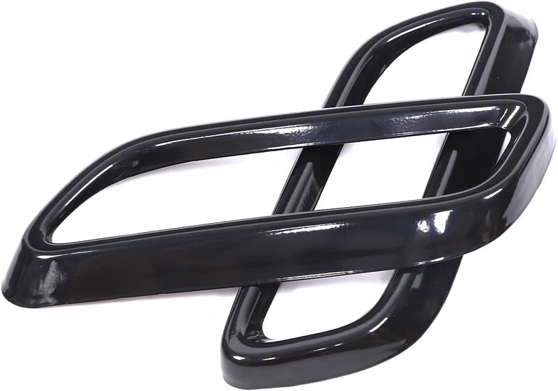 Hudiriy Tailpipe Exhaust Muffler Tail Pipe Cover Trim Decal Exterior Accessories Compatible with Cadillac CT4 CT5 2020-2023 3-2024 Cadillac CT6 Tail Pipe Trim (Black,Style B) - Image 4